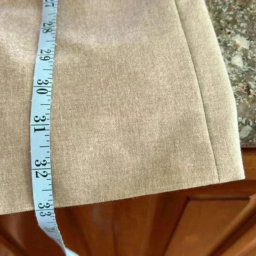 Vintage 80’s 100% Wool 3 Piece Suit Formal Wear Men’s Neutral Color 34x32 42R - Picture 6 of 16